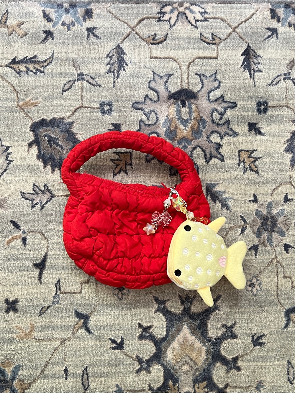 COS Quilted Micro Red Bag